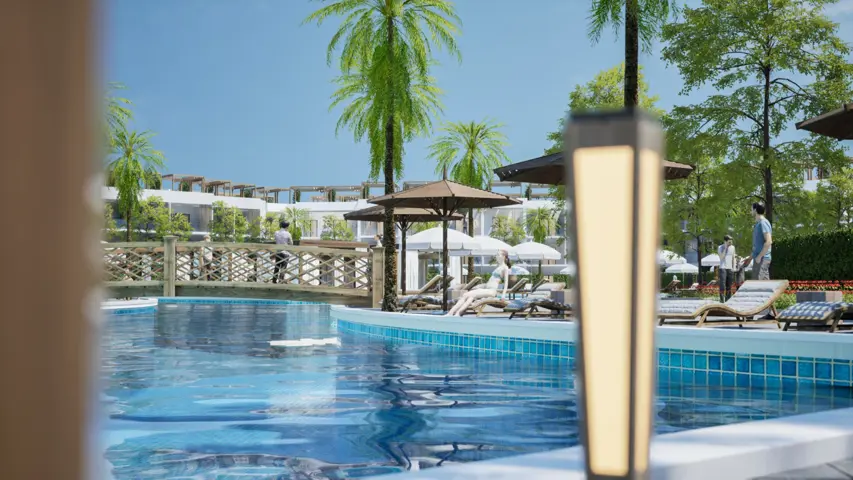 001 Ground Building 7 side pool + 73 m2 private garden